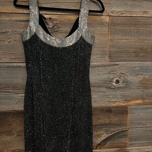 Elegant Black and Silver Dress